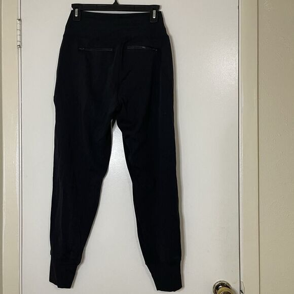ATHLETA black pull on knit tapered jogger pants size US XS - Picture 5 of 6